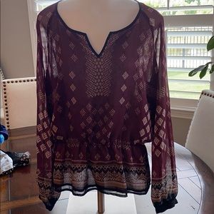 Blouson top.  Like new